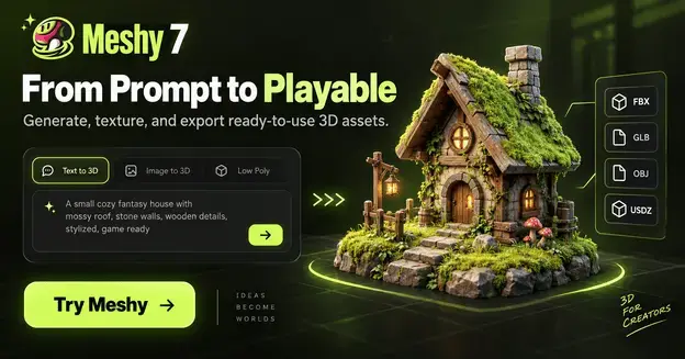 Meshy AI – AI-powered 3D model generator